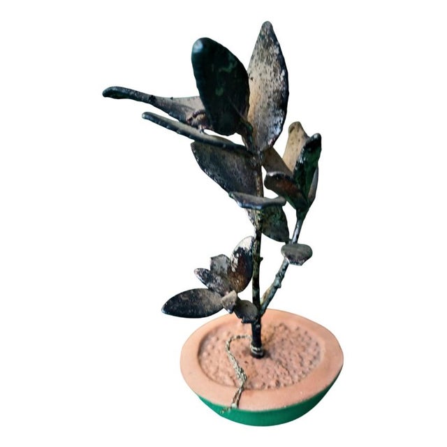 1980s Tree, 925 Silver, Enamel Base, Scapecchi di Arezzo For Sale - Image 5 of 5