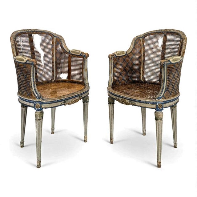 Louis XVI Style Armchairs, Set of 2 For Sale - Image 12 of 12