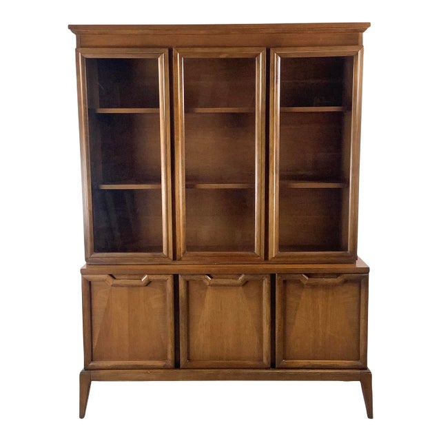 Mid-Century Sideboard With China Cabinet For Sale