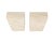 A pair of bookends hand-carved by the American artist Michael Van Vooren (born 1949). Made from Indiana limestone, these...