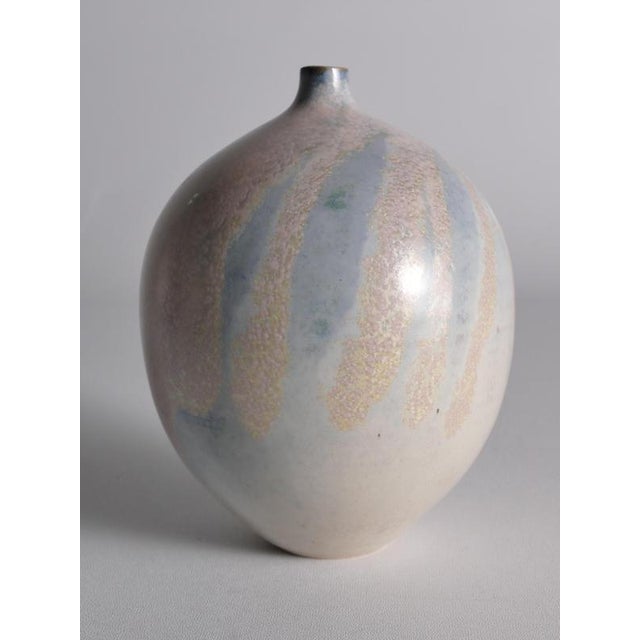Late 20th Century Scandinavian Modern Studio Stoneware Vase from Bo Scullman For Sale - Image 9 of 18