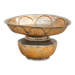 19th Century Silvering Copper Water Bowl