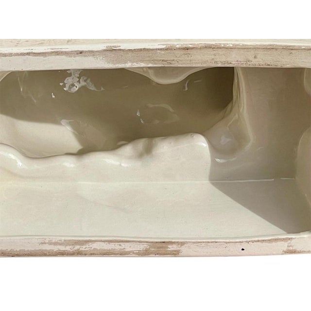 Young Cat in Creil and Montereau Earthenware by Ernest Gazan For Sale - Image 10 of 12