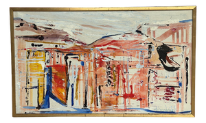 Tore Hultcrantz, Composition, 1960s, Oil on Canvas, Framed