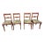 Set of 4 Vintage Phyfe Regency Style Bow Back Dining Chairs. For Sale