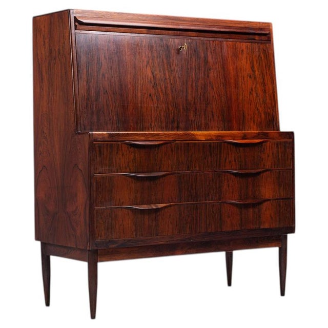 Secretaire in Santos Rosewood by Erling Torvits for Klim Mobelfabrik, Denmark, 1960 For Sale - Image 18 of 18