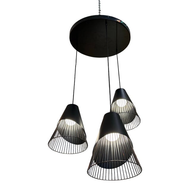 Castor Design Conic Section Three Ellipse Pendants For Sale