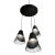 Castor Design Conic Section Three Ellipse Pendants For Sale