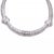1990s Diamond 17k 25 Carat White Gold Double Row Ribbon Style Collar Necklace For Sale - Image 5 of 6