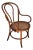 Early 20th Century Vienna Secession Bent Oak & Cane Armchair No 18 Attributed to Jacob & Josef Kohn for Thonet For Sale