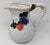 Antique White Vintage 1990s English Traditional Goebel Pottery Stoneware Strawberry and Grape Cluster Pitcher For Sale - Image 8 of 10