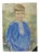 Heinrich Pforr, Bright Summer Day Boy's Portrait in a Blue Shirt, 1932, Oil on Canvas For Sale