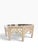 Late 20th Century Vintage Broyhill Natural Wood Octagonal Lattice Glass Top Regency Coffee Table For Sale - Image 5 of 10