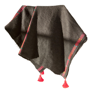 Chamula Wool Throw - Black
