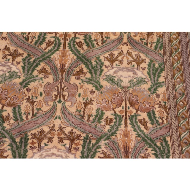 Bohemian Hamjolie Pak-Persian Gold/Green Wool Rug - 8'9'' X 12'3'' For Sale In New York - Image 6 of 8