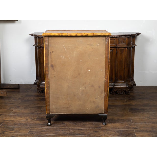 English 1890s Japonism Bamboo Cabinet with Two Doors and Three Drawers For Sale - Image 9 of 11