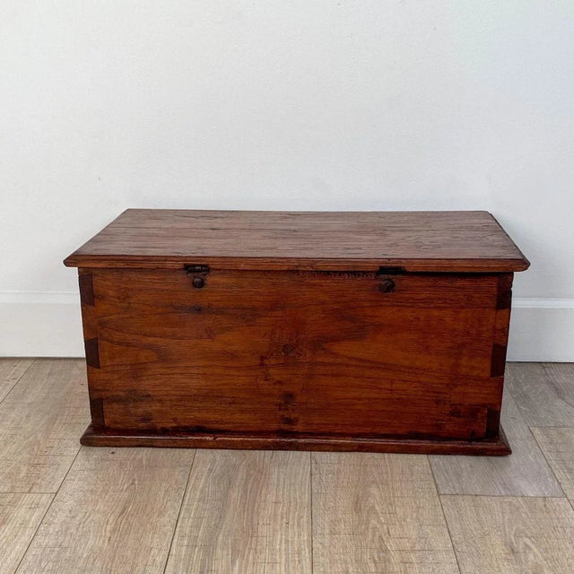 Wood Southeast Asian Carved and Painted Document Box, 19th Century For Sale - Image 7 of 11