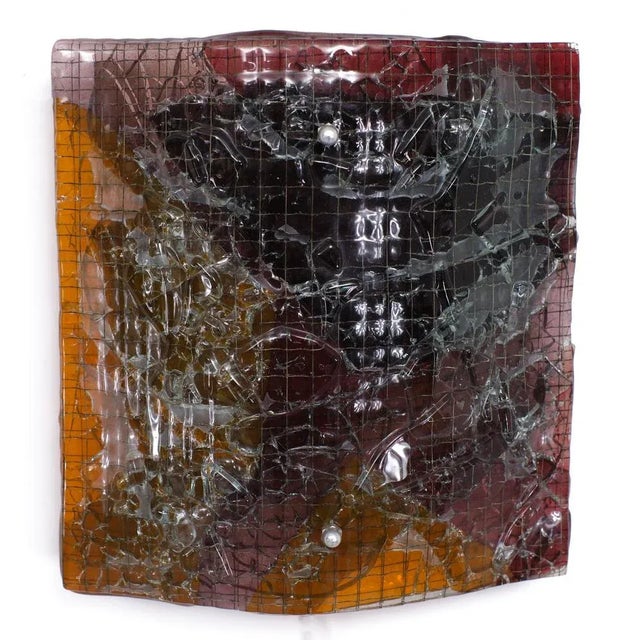 Van Tetterode Art Glass Amsterdam Wall Lamp, 1958 For Sale - Image 11 of 11