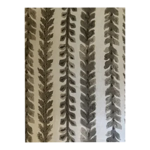 Vanguard Morning Glory Embroidered and Printed Fabric 3 3/8 Yards