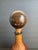Vintage Italian Leather Wrapped Decanter Mid Century Modern Made in Italy 14" For Sale - Image 4 of 12