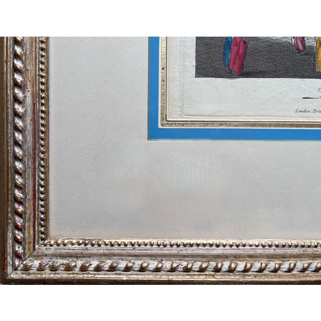 Chinoiserie English 'Chinoiserie' Imperial Palace Engraving- Gold Leaf Frame For Sale - Image 3 of 5