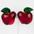 Contemporary Kaso Red Apple Acrylic Lucite Clip Earrings For Sale - Image 3 of 7