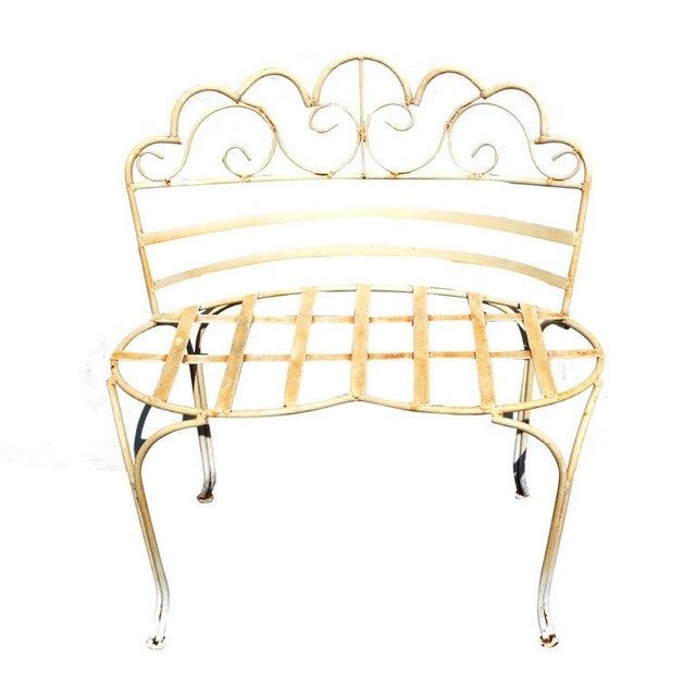 Mid 20th Century Mid 20th Century Victorian Style Outdoor Settee For Sale - Image 5 of 9