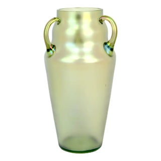 Crystal Vase by De Robert Holubetz for Bakalowits & Söhne, 1890s For Sale