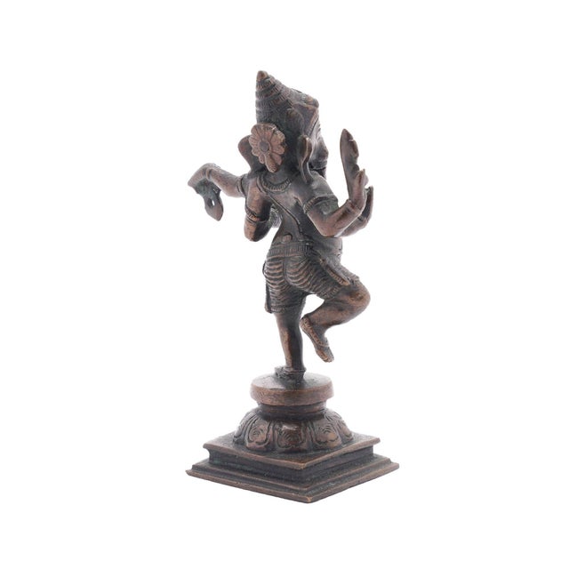19th Century Indian Cast Bronze Statue of a Standing Ganesha, C. 1800's For Sale - Image 5 of 8