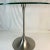 1980s Vintage PostModern Italian Metal Tulip Base Floating Side Table For Sale - Image 9 of 10