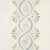 French Schumacher Leonidis Stripe Wallpaper, In Blue For Sale - Image 3 of 6