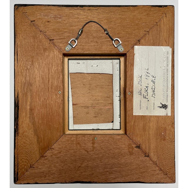 1992 “Flora” Small Acrylic on Canvas in a Dramatic Frame by Nic Jonk For Sale - Image 9 of 12