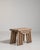 Set of Three Oak Brutalist Nesting Tables, Antique, France, Circa 1970 For Sale In Greensboro - Image 6 of 13