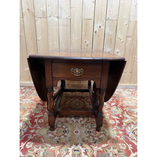 Antique Dining Table in Oak, 1890s For Sale - Image 9 of 10