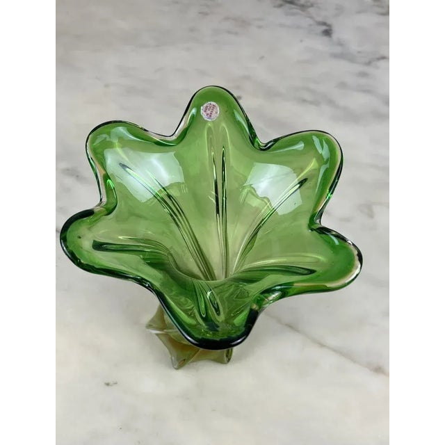 Gray Mid-Century Vase in Murano Glass, Italy, 1960s For Sale - Image 8 of 11