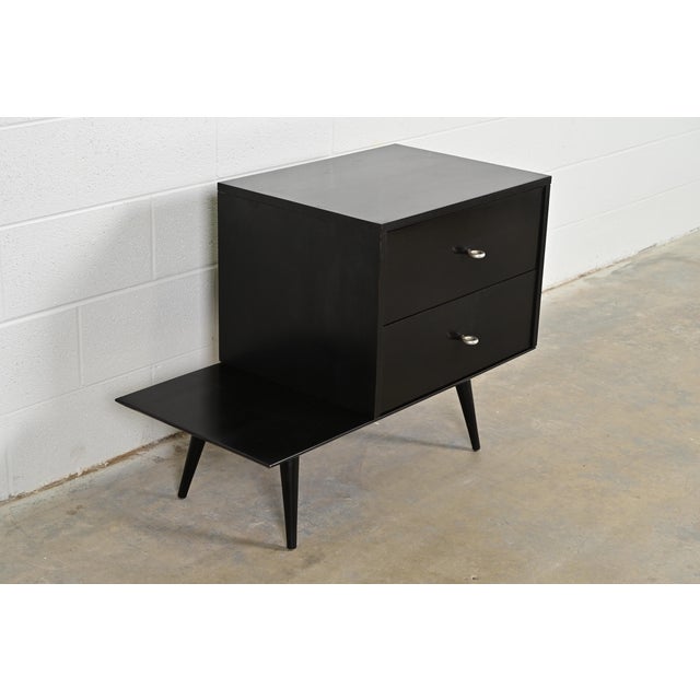 Wood Paul McCobb Planner Group Two-Piece Modular Chest of Drawers on Bench, 1950s For Sale - Image 7 of 18