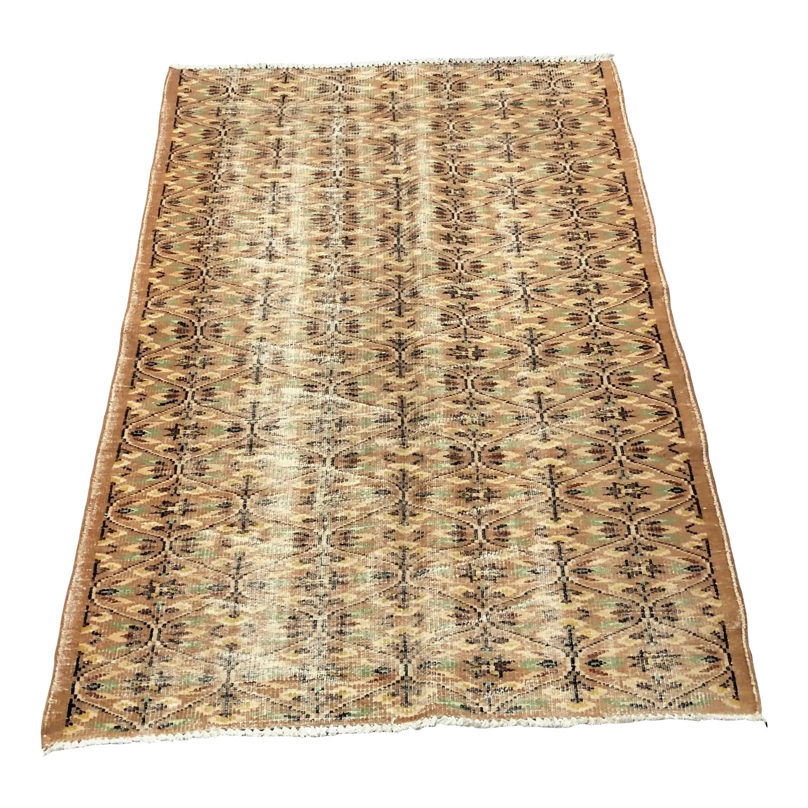 Vintage Distressed Turkish Anatolian Area Rug | Chairish