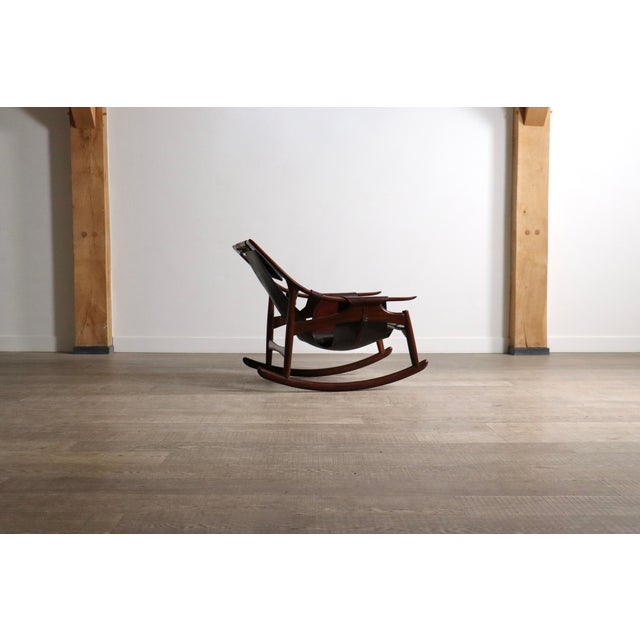 Set of Rocking Chair and Ottoman from Liceu de Artes e Ofícios, Brazil, 1960s For Sale - Image 12 of 18