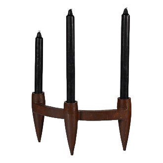 Flam Candleholder in Metal For Sale