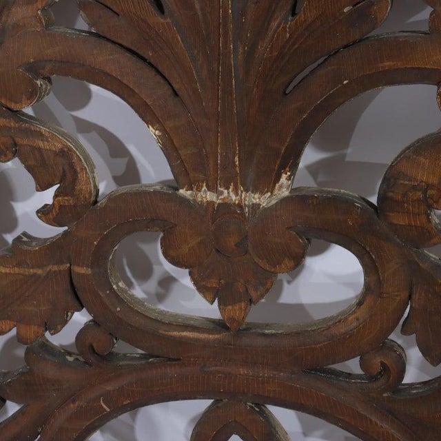 Early 20th Century Vintage Carved Wood Architectural Grates 20thC For Sale - Image 5 of 8