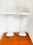 1970s Vintage White Oval Table Lamps from Brilliant Leuchten, 1970s, Set of 2 For Sale - Image 5 of 15