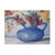 Impressionist of Flowers in a Blue Jug, 1920s, Oil Painting For Sale - Image 9 of 13