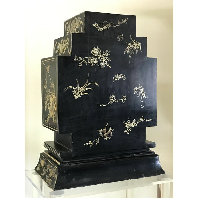 19th Century Chinese Lacquered Table Cabinet For Sale - Image 4 of 12