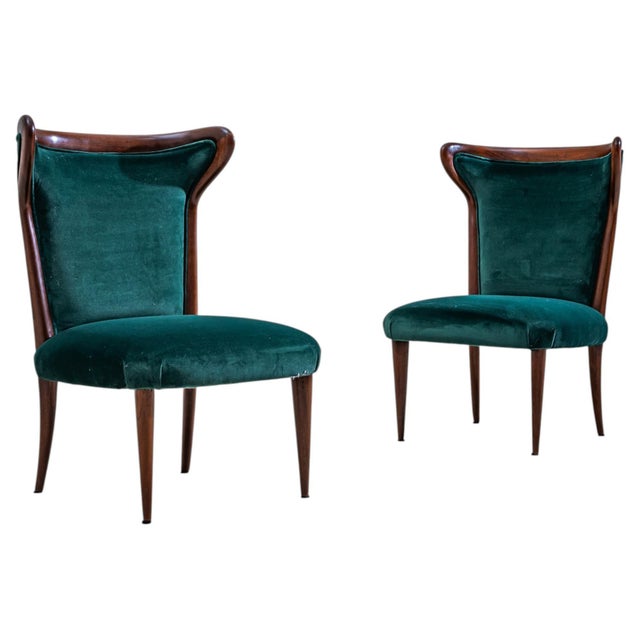 Pair of Lounge Chairs, Italy, 1950s For Sale - Image 11 of 18