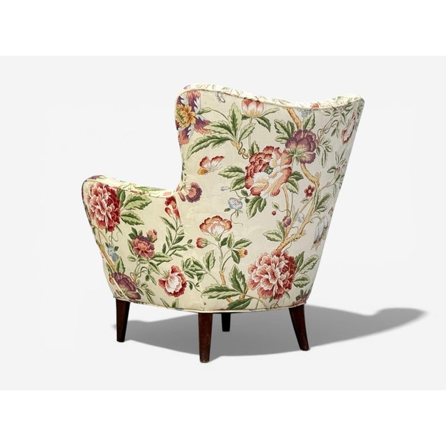 Ernst Schwadron Style, Mahogany, Fabric, Organic Lounge Chairs, Usa, 1960s For Sale - Image 10 of 11