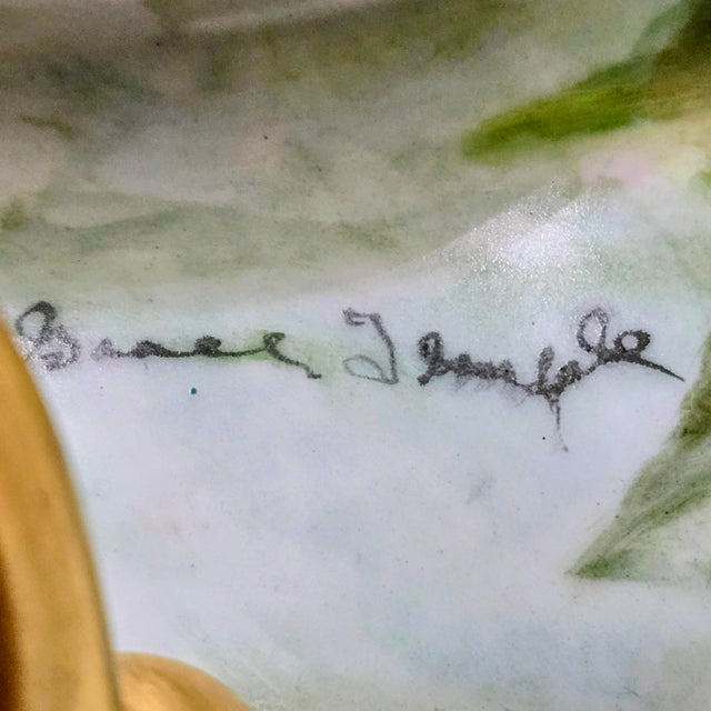 Mid 20th Century Hutschenreuther Bavaria “Sylvia” Hand-Painted Rose Porcelain Tureen 3-Piece Set For Sale In Dallas - Image 6 of 18