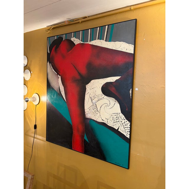 Paint Nude Figurative Compostion, 1972, Oil Painting on Canvas For Sale - Image 7 of 8