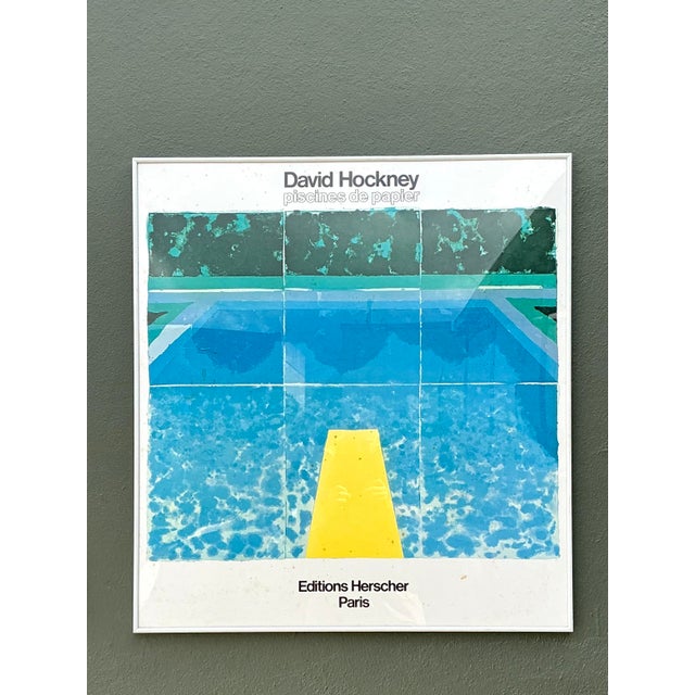 Mid-Century Modern Vintage David Hockney Gallery Show Poster For Sale - Image 3 of 12