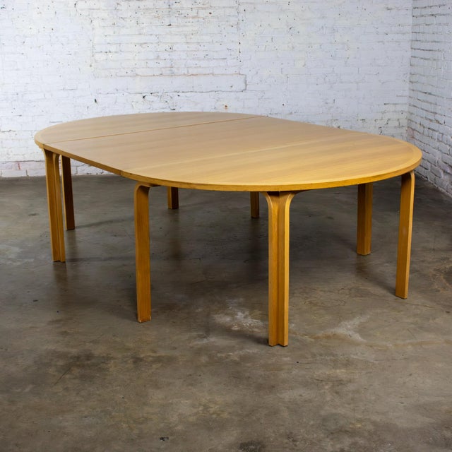 Wood Late 20th Century Scandinavian Modern Oak Dining or Conference Table by Thygesen and Sorensen for Magnus Olesen and Rudd International For Sale - Image 7 of 18