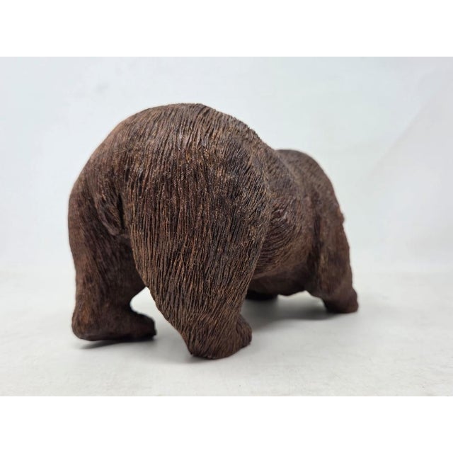 Vintage Hand Carved Wood Grizzly Bear - Signed W. Choate - 9" X 4.5" X 4" For Sale - Image 12 of 18